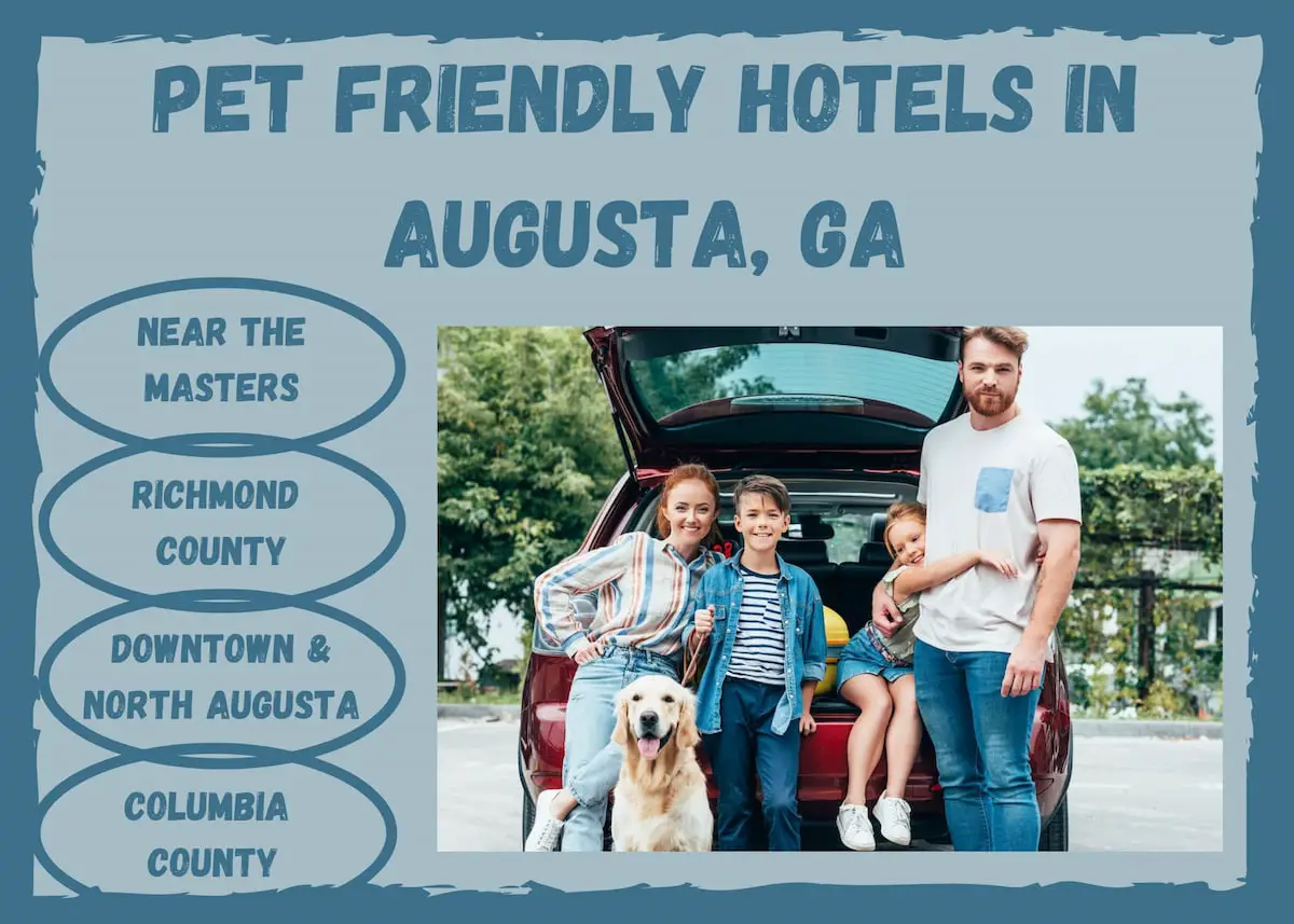 Pet Friendly Hotels in Augusta GA Graphic