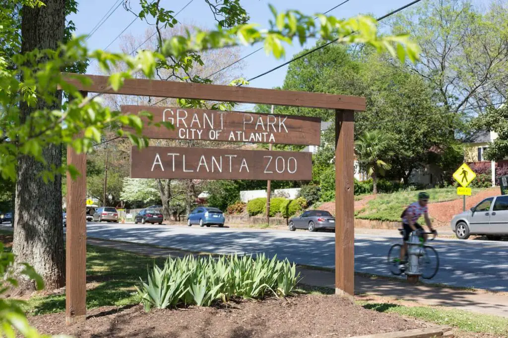 Atlanta Zoo Sign at Grant Park