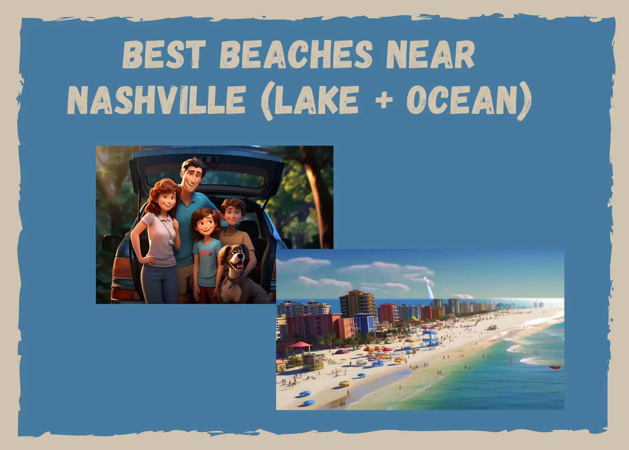 Best Beaches near Nashville TN Graphic