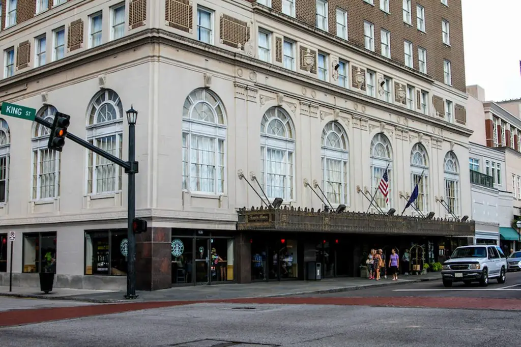 Exterior of Francis Marion Hotel
